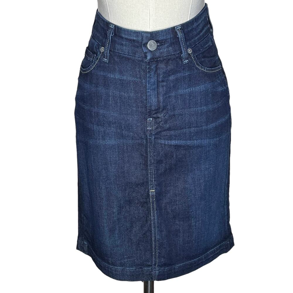 Citizens of Humanity Sophia #300 Labeled Size 24 XS Denim Front Slit Miniskirt